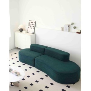 Canapea Cloud Soft Shape, Spuma HD, Ambalat Vidat, verde