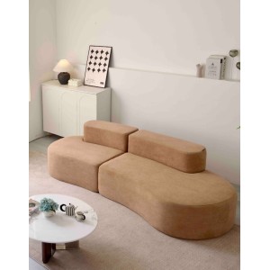 Canapea Cloud Soft Shape, Spuma HD, Ambalat Vidat, maro