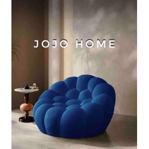 Fotoliu Bubble, Spuma HD, Ambalat Vidat, albastru