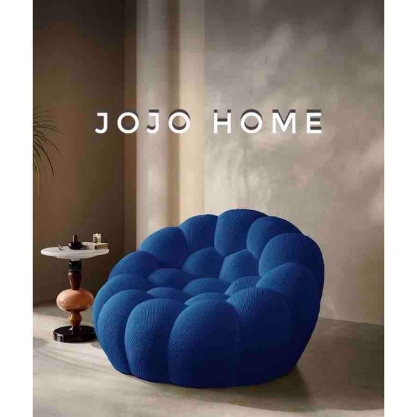 Fotoliu Bubble, Spuma HD, Ambalat Vidat, albastru [1]