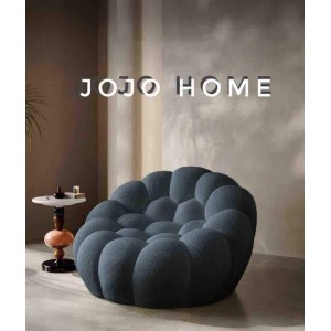 Fotoliu Bubble, Spuma HD, Ambalat Vidat, gri