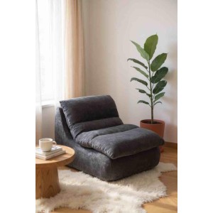 Fotoliu Aura, Spuma HD, ambalat vidat, gri