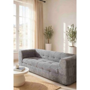 Canapea Nova Soft Shape, Spuma HD, Ambalat Vidat, gri