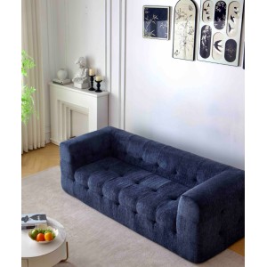 Canapea Nova Soft Shape, Spuma HD, Ambalat Vidat, albastru