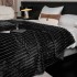 Patura pufoasa CoCoLiNo, 200x230cm, Jojo Home, Negru [4]
