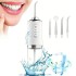 Irigator Bucal Profesional, Dus Bucal Portabil, 4 Capete, 3 Moduri de Curatare, Rezervor 230ml, Alb [3]