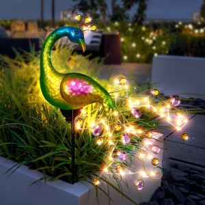 Lampa Solara Decorativa Paunita LED – Iluminare Eleganta pentru Gradina Ta