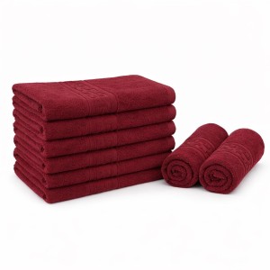 Set 8 prosoape mici 30x50cm, din 100% bumbac pakistanez, 400g, Visiniu Set 8 prosoape mici 30x50cm, din 100% bumbac pakistanez, 400g, Visiniu