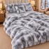 Lenjerie pat dublu, Super Pufoasa COCOLINO Fluffy, 6 piese, Gri, Degrade [2]