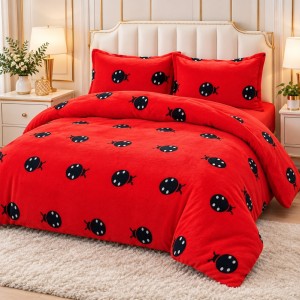 Lenjerie pat dublu, Super Pufoasa COCOLINO, 4 piese, gargarite Lenjerie pat dublu, Super Pufoasa COCOLINO, 4 piese, gargarite