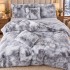 Lenjerie pat dublu, Super Pufoasa COCOLINO Fluffy, 6 piese, Gri, Degrade [4]