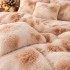 Lenjerie pat dublu, Super Pufoasa COCOLINO Fluffy, 6 piese, Bej, Degrade [6]