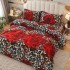 Lenjerie pat dublu, Super Pufoasa COCOLINO, 4 piese, animal print, trandafiri [3]