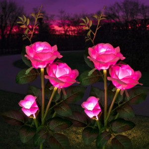 Set 2 Lămpi Solare Decorative Tip Trandafiri Roz – Iluminare LED, Design Elegant și Funcționare Automată Set 2 Lămpi Solare Decorative Tip Trandafiri Roz – Iluminare LED, Design Elegant și Funcționare Automată