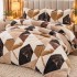Lenjerie pat dublu, Super Pufoasa COCOLINO, 4 piese, abstract, bej [3]
