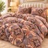 Lenjerie pat dublu, Super Pufoasa COCOLINO, 4 piese, bej, elegant [4]