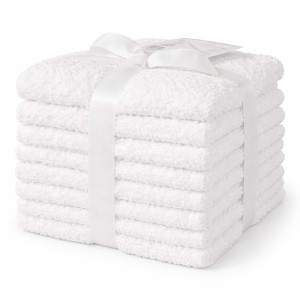 Set 9 prosoape mici 30x30cm, din 100% bumbac pakistanez, 350g, Rice, Alb Set 9 prosoape mici 30x30cm, din 100% bumbac pakistanez, 350g, Rice, Alb