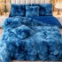 Lenjerie pat dublu, Super Pufoasa COCOLINO Fluffy, 6 piese, Albastru, Degrade [4]