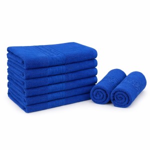 Set 8 prosoape mici 30x50cm, din 100% bumbac pakistanez, 400g, Albastru Set 8 prosoape mici 30x50cm, din 100% bumbac pakistanez, 400g, Albastru