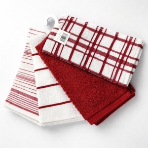 Set 4 prosoape mici pt Bucatarie, 30x55cm, din 100% bumbac pakistanez, 350g, Line, Alb-Rosu Set 4 prosoape mici pt Bucatarie, 30x55cm, din 100% bumbac pakistanez, 350g, Line, Alb-Rosu