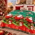 Patura pufoasa cocolino 200x230cm, 240g/mp, Verde, Mos Craciun [4]