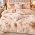 Lenjerie pat dublu, Super Pufoasa COCOLINO Fluffy, 6 piese, Bej, Degrade [3]