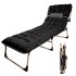 Sezglong pliabil, de gradina, cu perna confortabila, reglare spatar pe 4 niveluri, 193 x 66 x 23 cm, negru, sarcina maxima 120 kg [3]