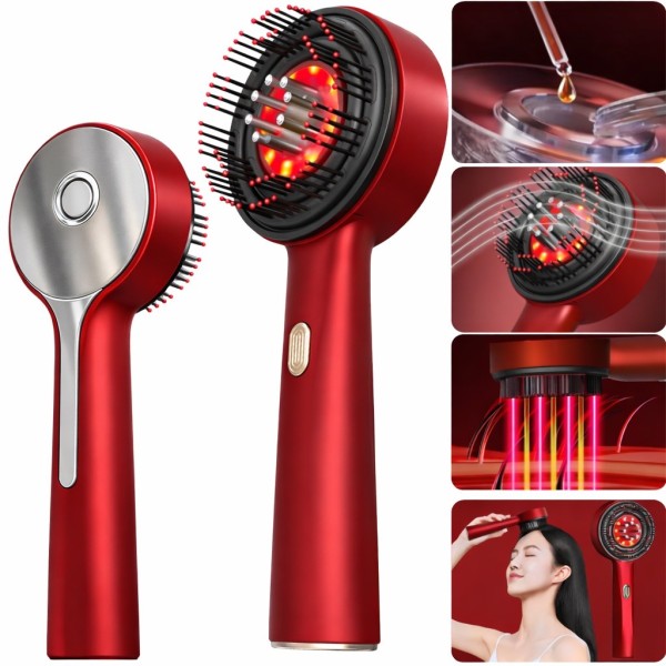 Perie Electrică de Masaj pentru Scalp – Terapie cu Infraroșu și Aplicare de Tratamente [1]