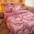Lenjerie pat dublu cu ELASTIC, Finet, 6 piese, Roz, inimioare pufoase [8]