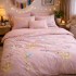 Lenjerie pat dublu cu ELASTIC, Finet, 6 piese, Roz, ursuleti [3]