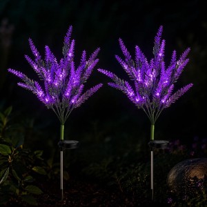 Set 2 Lămpi Solare Decorative Tip Lavandă – Iluminare LED, Design Natural și Funcționare Automată Set 2 Lămpi Solare Decorative Tip Lavandă – Iluminare LED, Design Natural și Funcționare Automată
