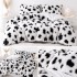 Lenjerie pat dublu, Super Pufoasa COCOLINO Fluffy, 6 piese, alb, negru, animal print [7]