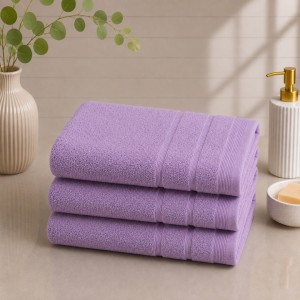 Set 3 prosoape mari, Terry, 70x130cm, din 100% bumbac pakistanez,  600g, Lila