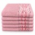 Set 5 prosoape medii, Wander, 50x90cm, din 100% bumbac pakistanez,  470g, Roz prafuit [2]