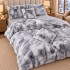 Lenjerie pat dublu, Super Pufoasa COCOLINO Fluffy, 6 piese, Gri, Degrade [5]