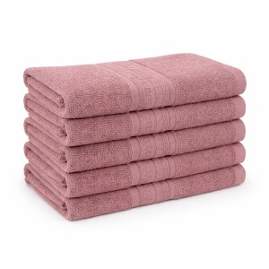 Set 5 prosoape medii 50x90cm, din 100% bumbac pakistanez, 500g, Cappuccino Set 5 prosoape medii 50x90cm, din 100% bumbac pakistanez, 500g, Cappuccino