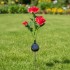 Set 2 Lămpi Solare Decorative Tip Trandafiri Rosii – Iluminare LED, Design Elegant și Funcționare Automată [4]