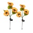 Set 2 Lămpi Solare Decorative Tip Floarea-Soarelui – Iluminare LED Caldă, Design Natural și Funcționare Automată [4]