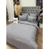 Lenjerie pat dublu, Finet Soft Touch cu Broderie, 6 piese, Gri [6]