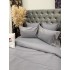 Lenjerie pat dublu, Finet Soft Touch cu Broderie, 6 piese, Gri [7]