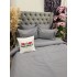 Lenjerie pat dublu, Finet Soft Touch cu Broderie, 6 piese, Gri [8]