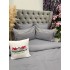 Lenjerie pat dublu, Finet Soft Touch cu Broderie, 6 piese, Gri [9]