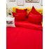 Lenjerie pat dublu, Finet Soft Touch cu Broderie, 6 piese, Rosu [5]