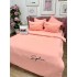 Lenjerie pat dublu, Finet Soft Touch cu Broderie, 6 piese, Roz [3]