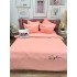 Lenjerie pat dublu, Finet Soft Touch cu Broderie, 6 piese, Roz [6]