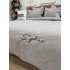 Lenjerie pat dublu, Finet Soft Touch cu Broderie, 6 piese, Bej [6]