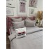 Lenjerie pat dublu, Finet Soft Touch cu Broderie, 6 piese, Bej [8]
