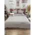 Lenjerie pat dublu, Finet Soft Touch cu Broderie, 6 piese, Bej [11]