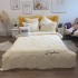 Lenjerie pat dublu, Finet Soft Touch cu Broderie, 6 piese, Crem [2]
