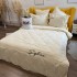 Lenjerie pat dublu, Finet Soft Touch cu Broderie, 6 piese, Crem [3]